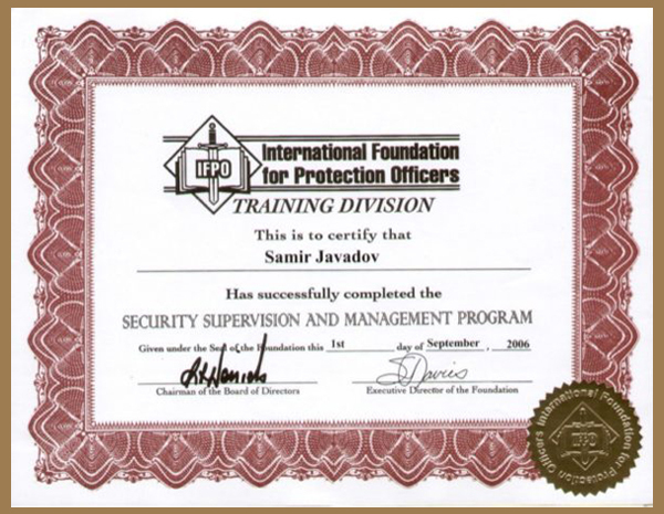 PERFECT MATCH CERTIFICATE (199)