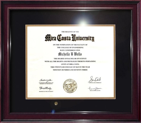 NOVELTY FAKE BACHELORS DIPLOMA (STANDARD TEMPLATE DESIGN)