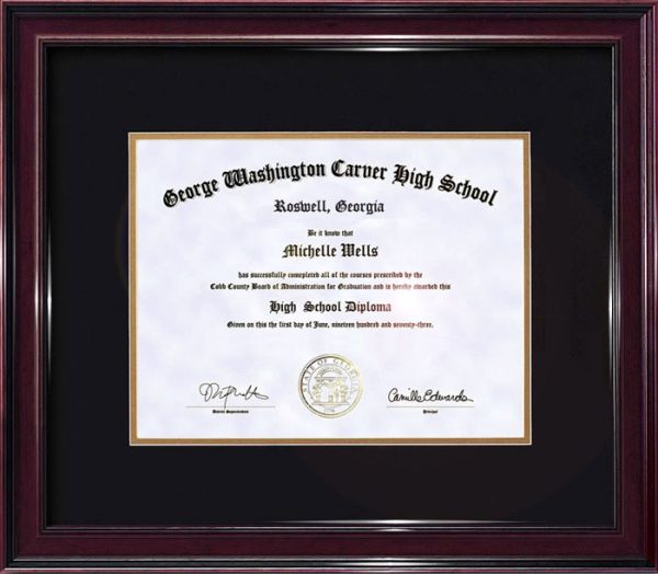 NOVELTY FAKE GED DIPLOMA (SECONDARY SCHOOL)