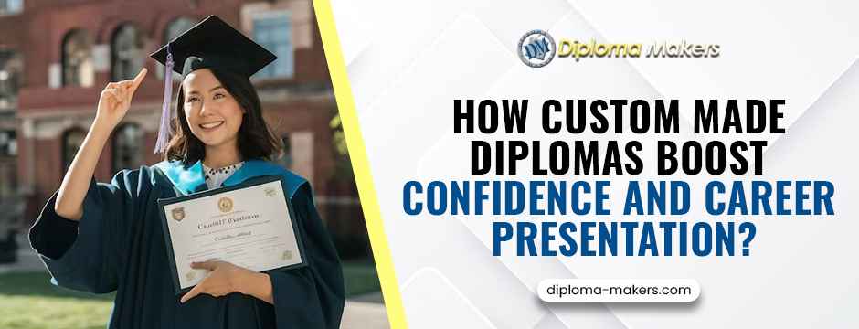 How Custom Made Diplomas Boost Confidence and Career Presentation?