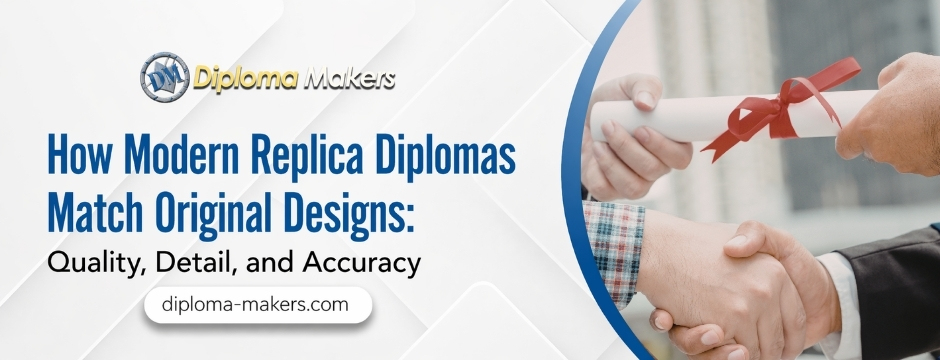 How Modern Replica Diplomas Match Original Designs: Quality, Detail, and Accuracy