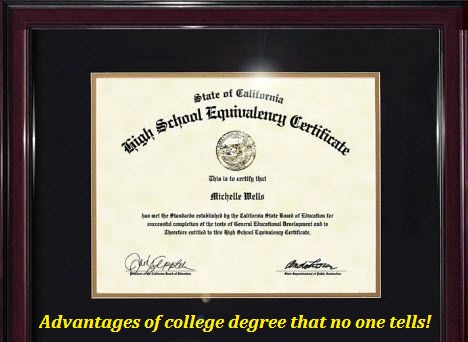 High School Equivalency Certificate fake college degree online