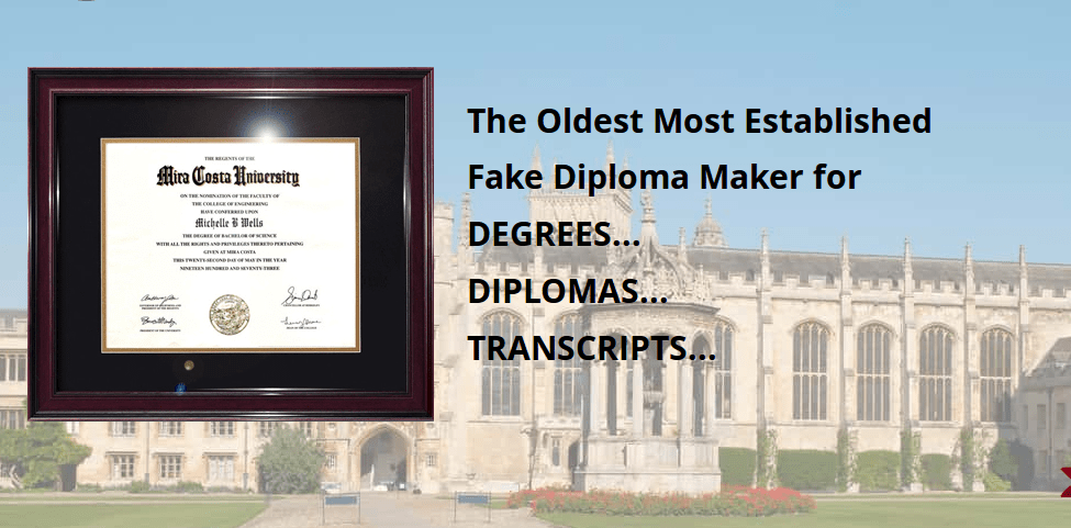 Fake diploma