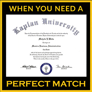 Perfect Match Fake Diplomas, Degrees, and Certificates from Diploma Makers - Associates, Bachelor's, Masters, and PhDs