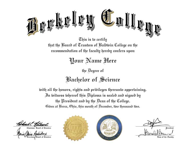 fake university diploma