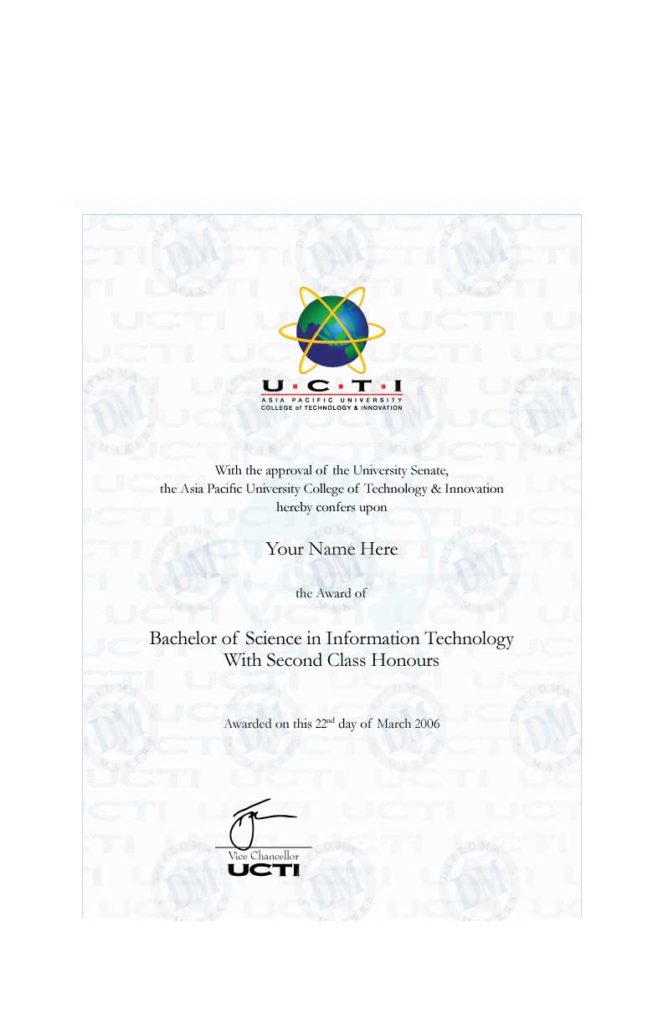 Malaysia fake diploma sample UCTI e1572463727232