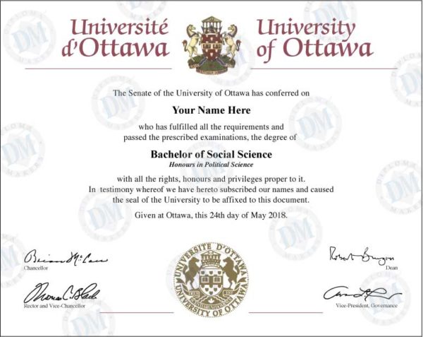 Fake Diploma Samples From Canada - Diploma Makers