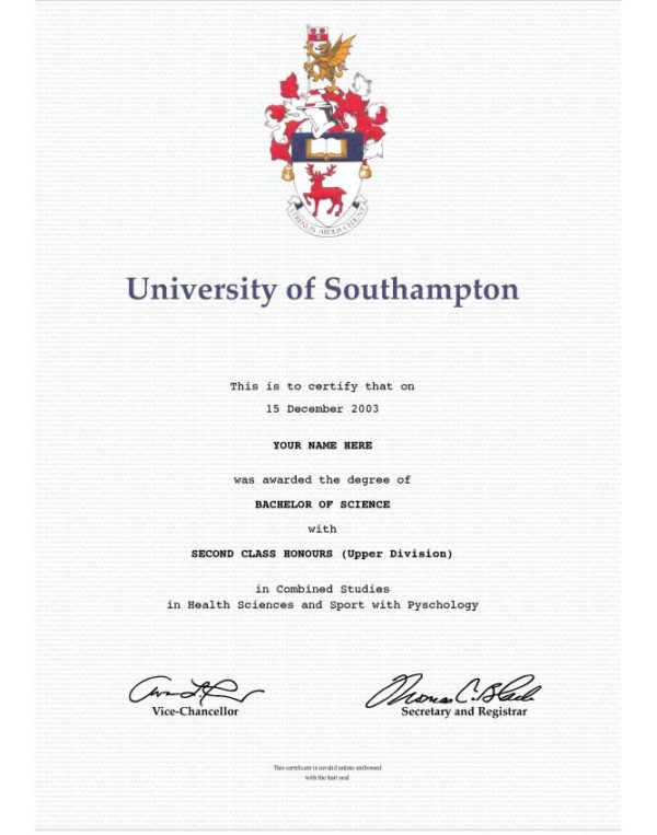 Fake Diploma Samples from England - Diploma Makers