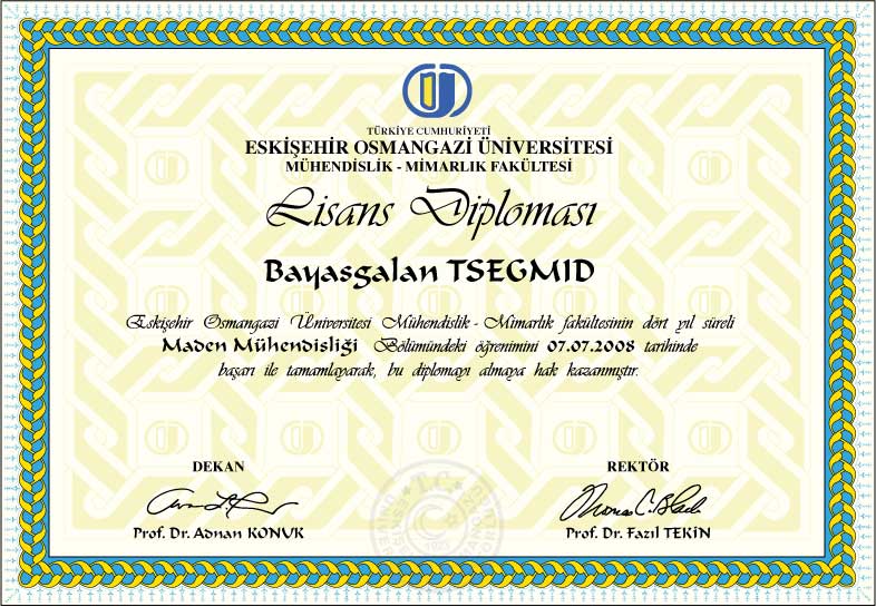 Turkey fake diploma Eskisehir Osmangazi University