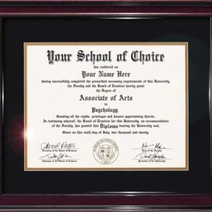 fake associate degree certificate