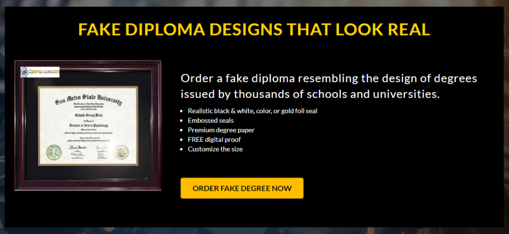 order fake diploma