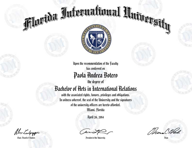 fake diploma Florida International University