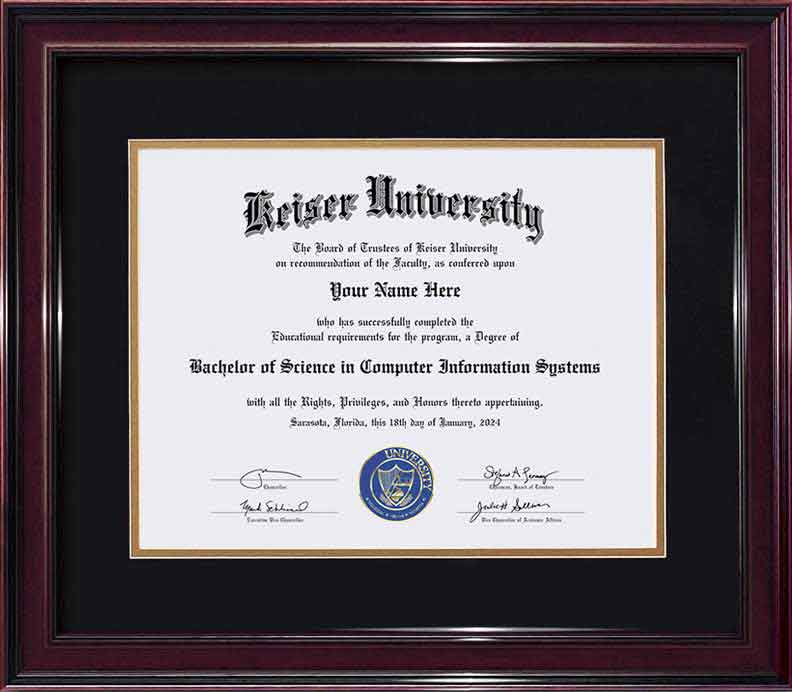 USA fake diploma sample Keiser University