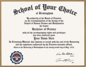 in house fake diploma designs