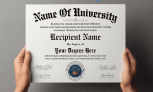 Fake College Certificate 