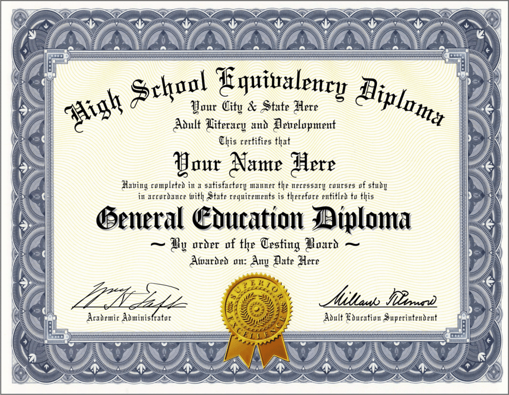 Buy A GED Certificate